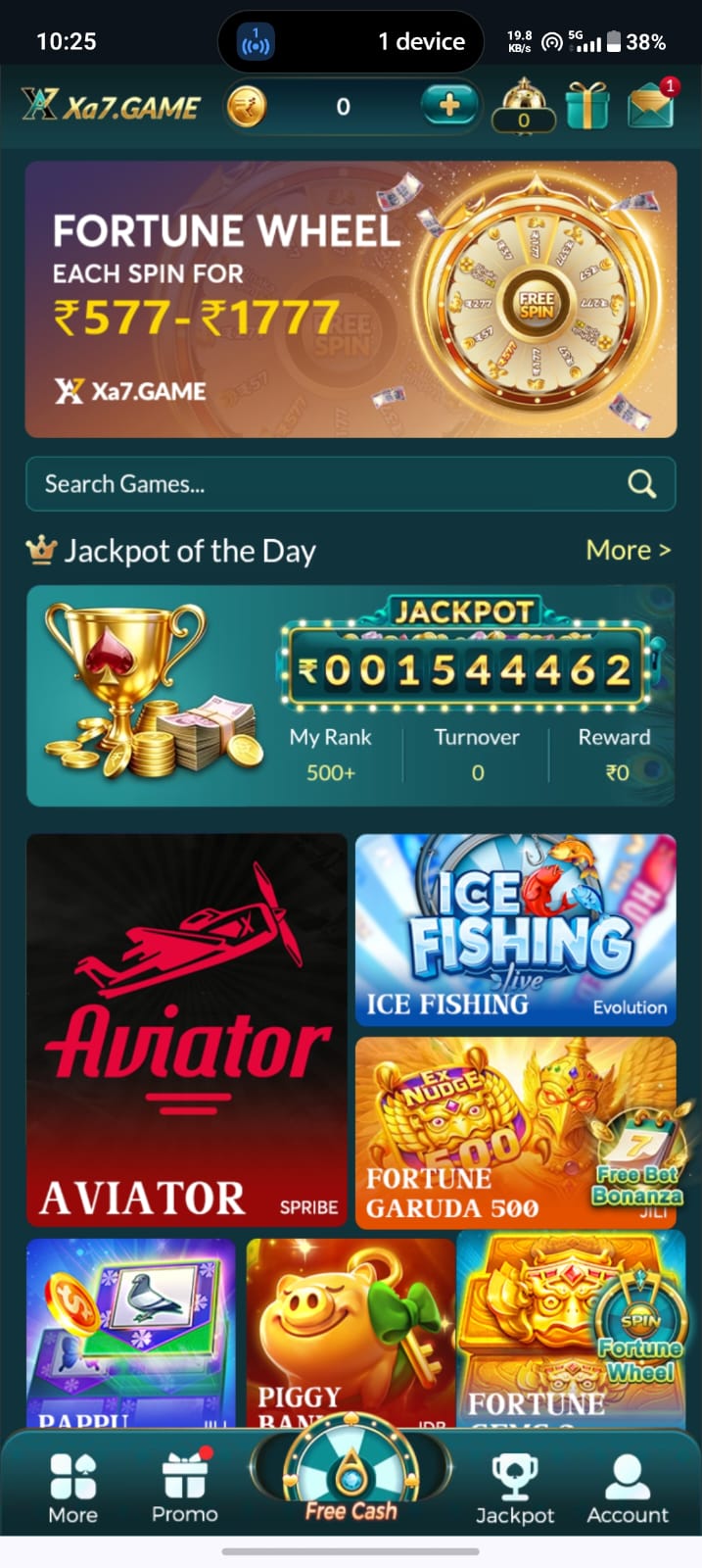 XA7 Game download button with XA7 Game logo